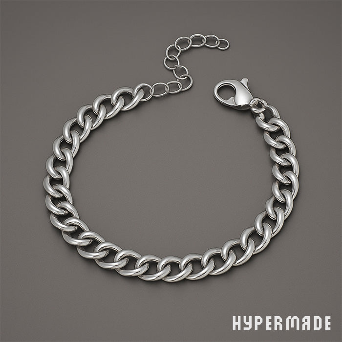 Armband – 7 mm Edelstahl, silberfarben