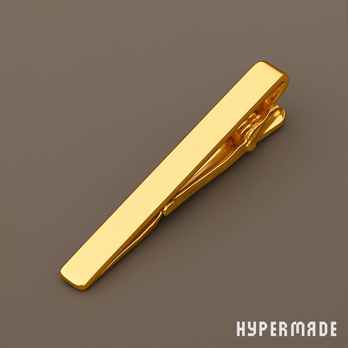 Elegante goldfarbene Herren-Krawattenklammer aus Metall