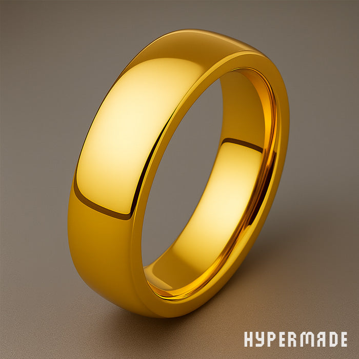 Ring „HYPERMADE Classic“ – 6 mm Edelstahl, goldfarben