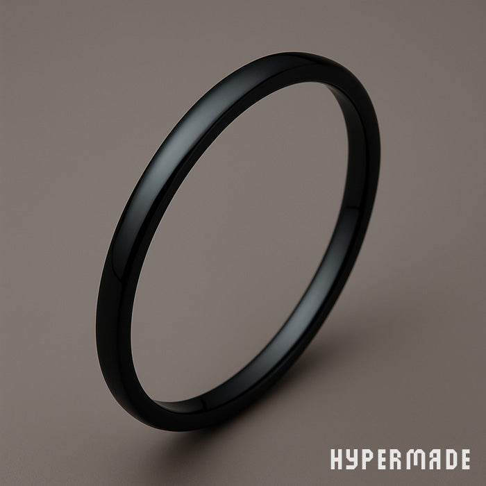 Ring „HYPERMADE Classic“ – 1,5 mm Edelstahl, schwarz