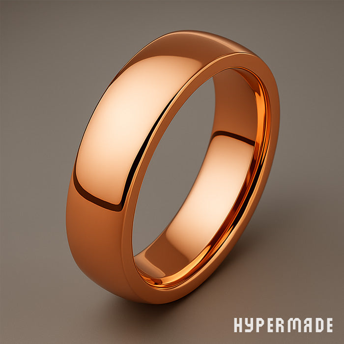 Ring „HYPERMADE Classic“ – 6 mm Edelstahl, roségoldfarben