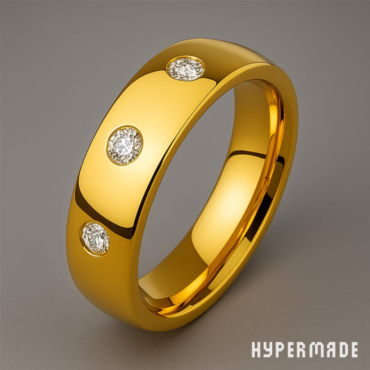 Ring  – 4 mm Edelstahl, goldfarben