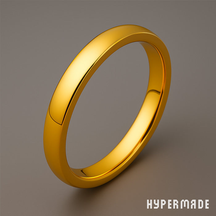 Ring „HYPERMADE Classic“ – 4 mm Edelstahl, goldfarben