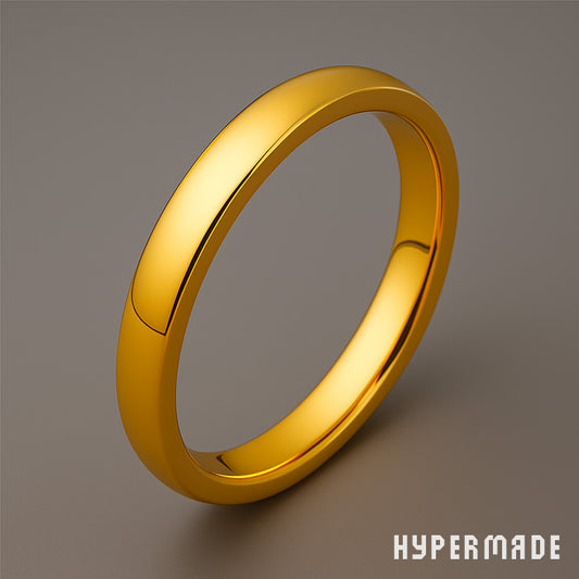 Ring „HYPERMADE Classic“ – 4 mm Edelstahl, goldfarben