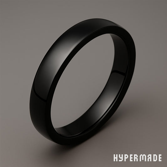 Ring „HYPERMADE Classic“ – 4 mm Edelstahl, schwarz
