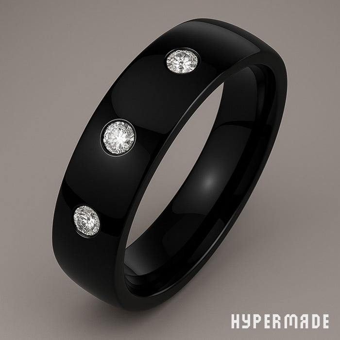 Ring „HYPERMADE Classic“ – 4 mm Edelstahl, schwarz