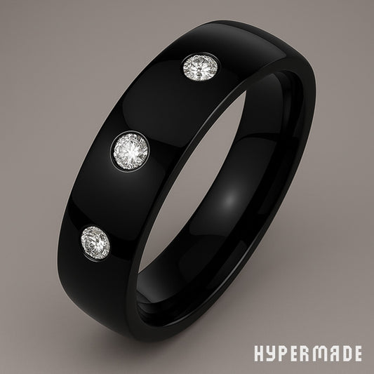 Ring „HYPERMADE Classic“ – 4 mm Edelstahl, schwarz