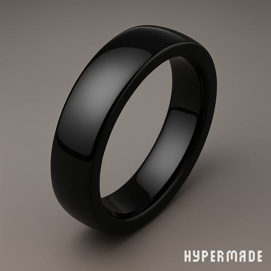 Ring „HYPERMADE Classic“ – 6 mm Edelstahl, schwarz