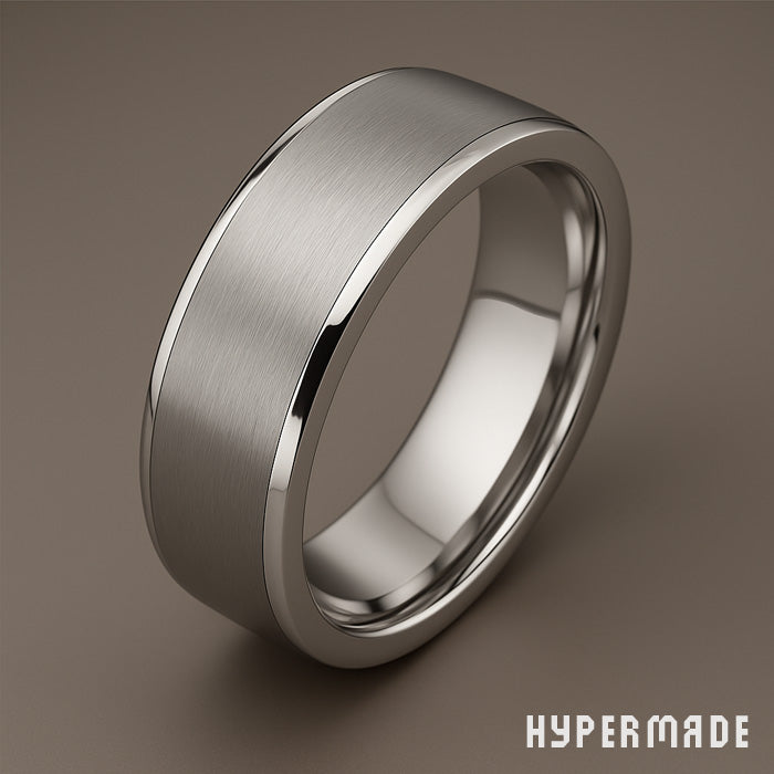 Ring „HYPERMADE Classic“ – 6 mm Edelstahl, gebürstet
