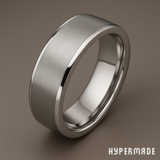 Ring „HYPERMADE Classic“ – 6 mm Edelstahl, gebürstet
