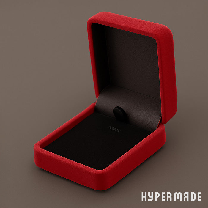 Samt-Schmuckbox rot – Elegantes Etui für Ohrringe, Halsketten oder Uhren